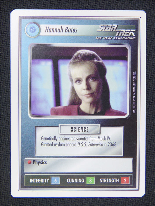 Hannah Bates White Border - Star Trek Next Gen Card #4NZ