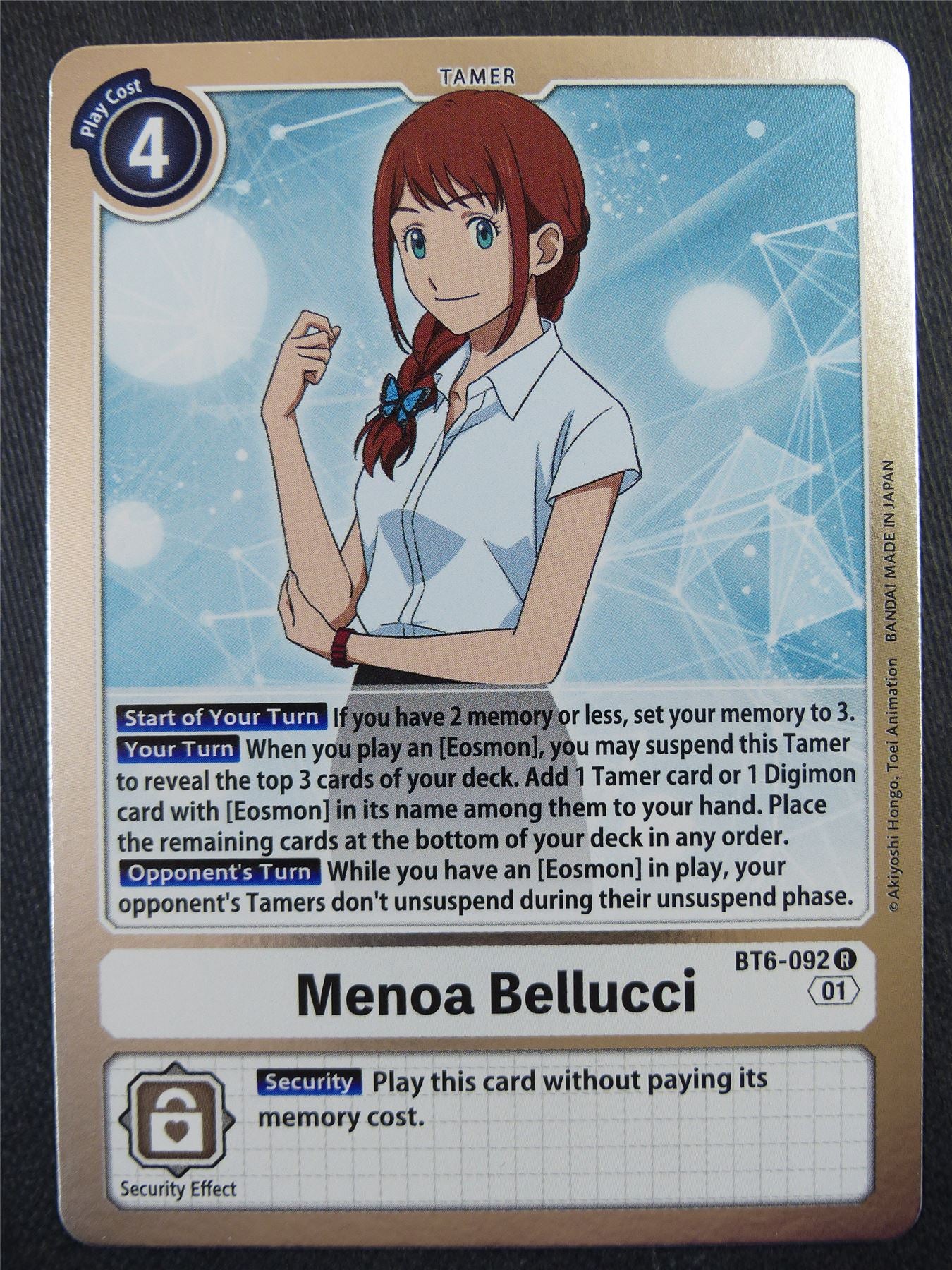 Menoa Bellucci BT6 R - Digimon Card #516