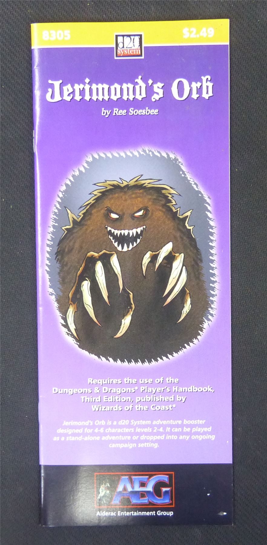 Jerimonds Orb D&D Adventure Booklet 2000 #1L6