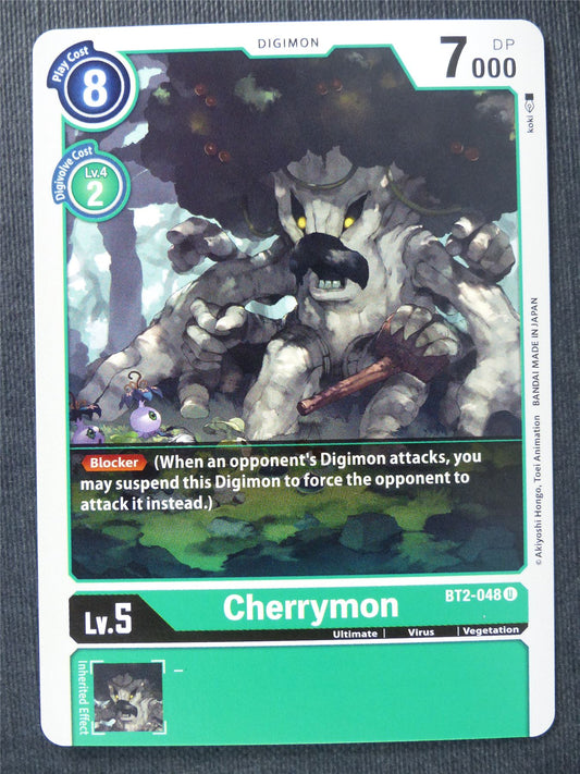 Cherrymon BT2-048 U - Digimon Cards #QV