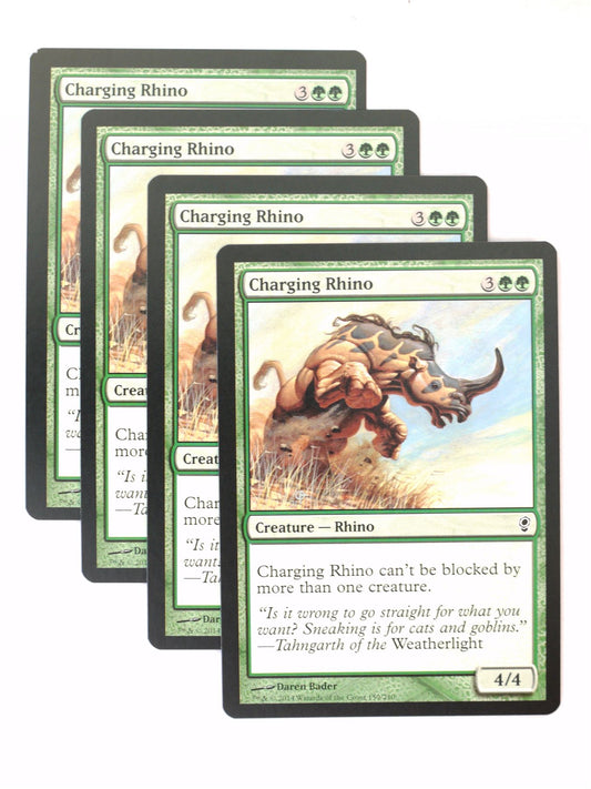 Mtg - Conspiracy - 4x Charging Rhino