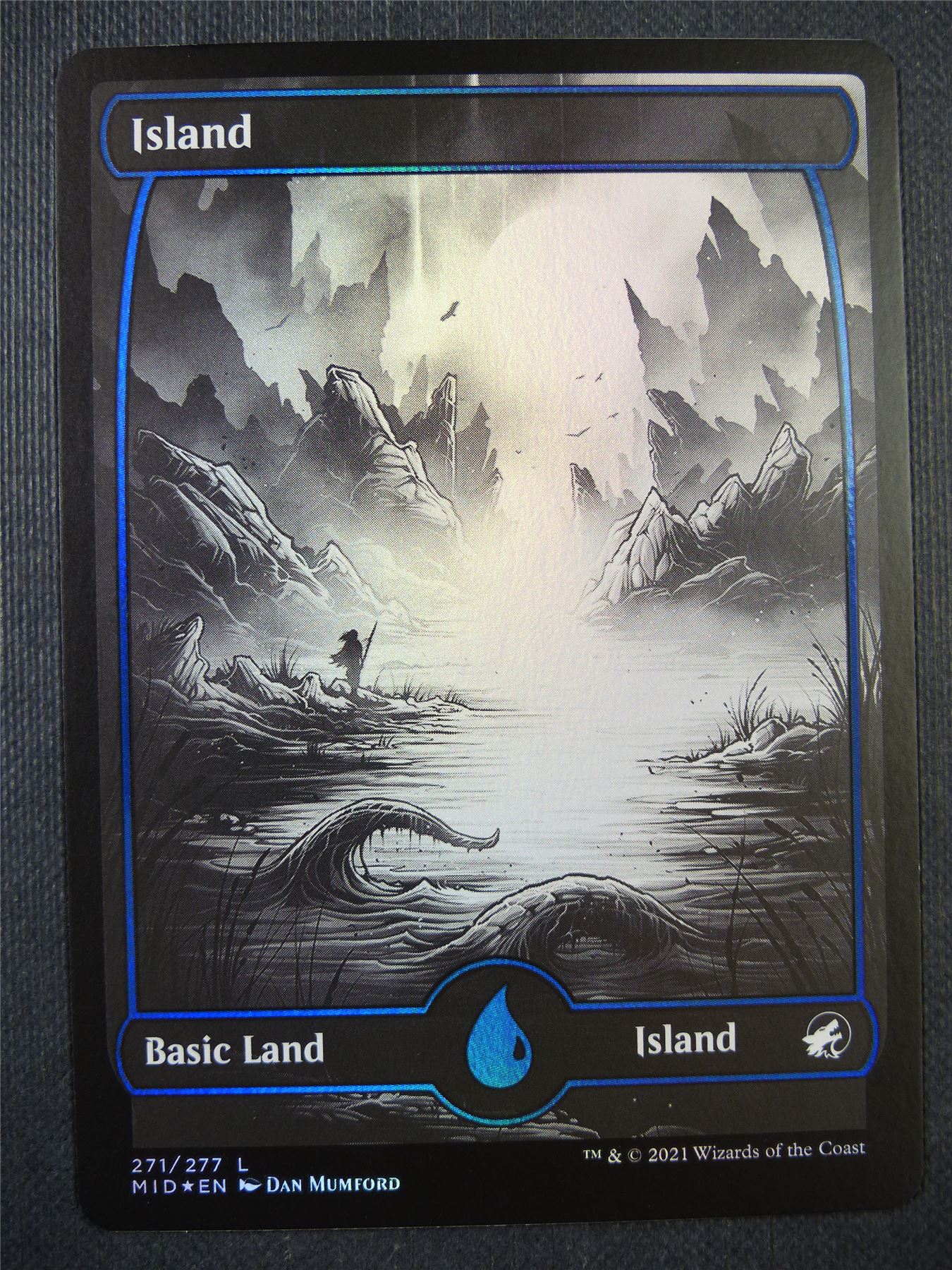 Island 271/277 Full Art Foil - Mtg Card #6U1
