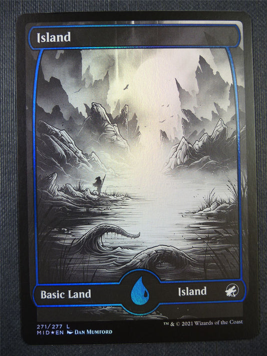 Island 271/277 Full Art Foil - Mtg Card #6U1