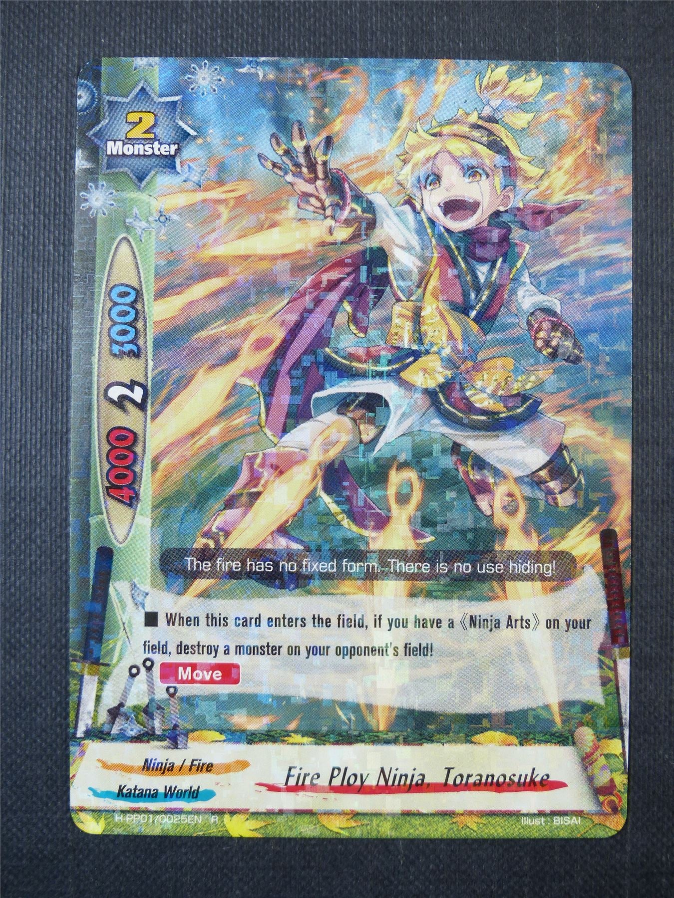 Fire Ploy Ninja Toranosuke R - Buddyfight Card #A68