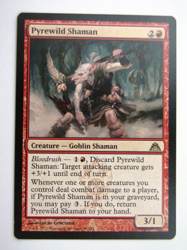 MTG Magic Played Cards: PYREWILD SHAMAN # 26A78