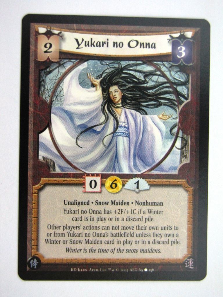 Vintage L5R Cards: YUKARI NO ONNA # 27G84