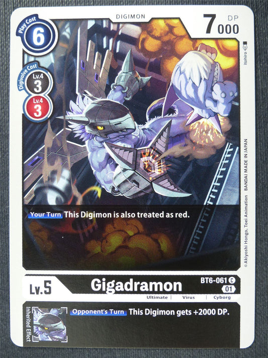 Gigadramon BT6-061 - Digimon Card #4J5