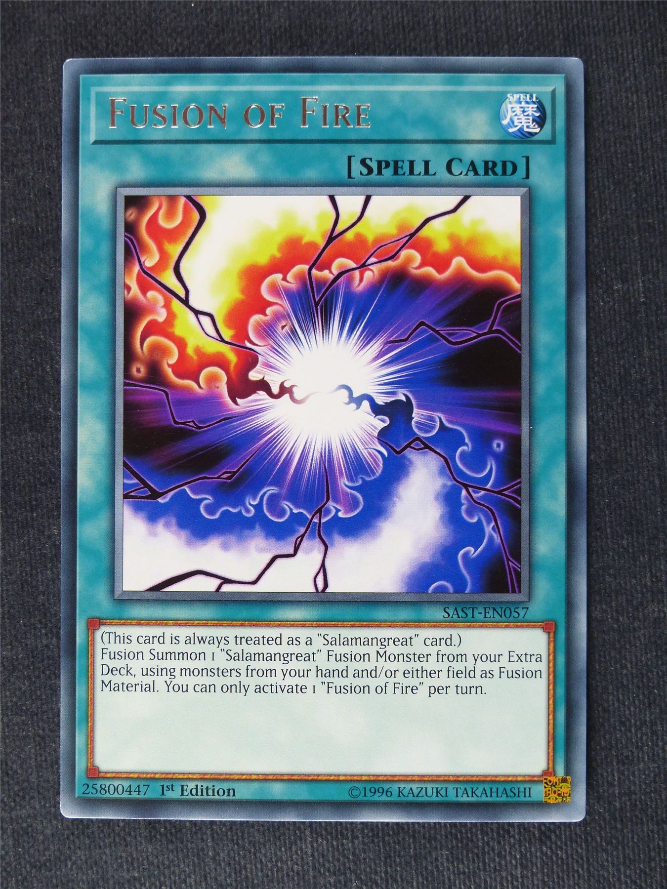 Fusion of Fire SAST Rare - 1st ed - Yugioh Cards #RF