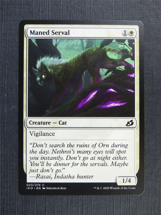 Maned Serval - IKO Mtg Card