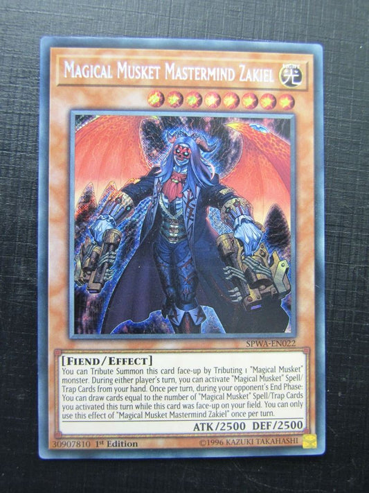 Magical Musket MasterMind Zakiel SPWA Secret Rare - 1st ed - Yugioh Cards # 5H49