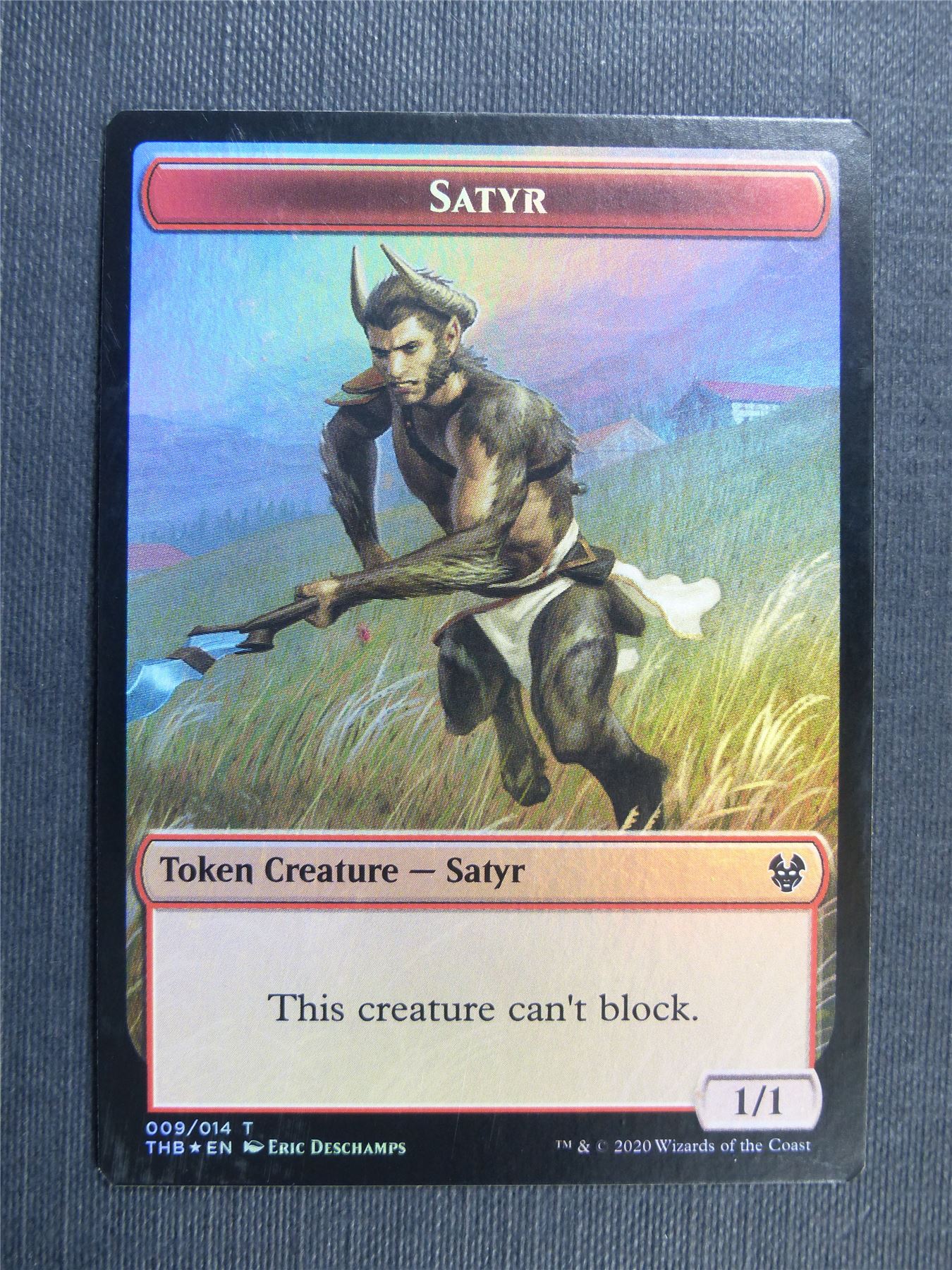 Satyr & Spider Token Foil - Collector ed - Theros Beyond Death - Mtg Magic Cards #2B0