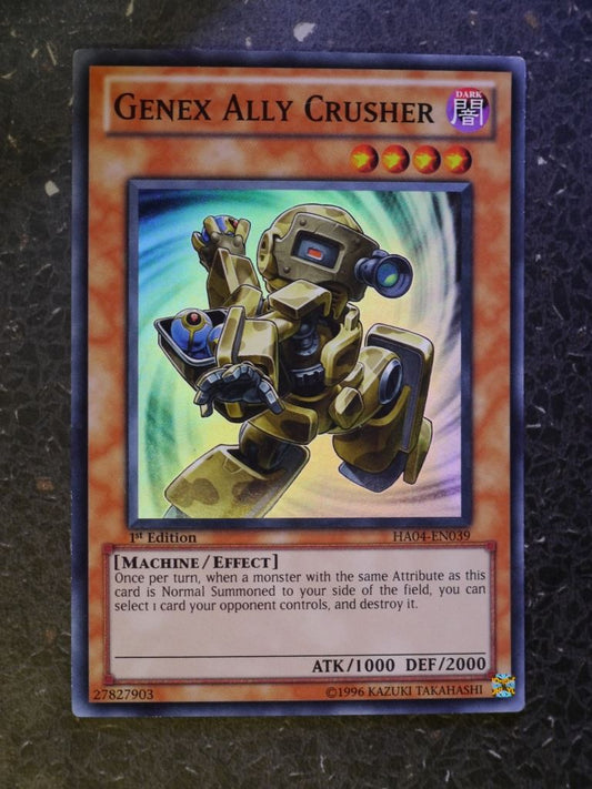 Yugioh Cards: GENEX ALLY CRUSHER HA04 SUPER RARE # 3B71