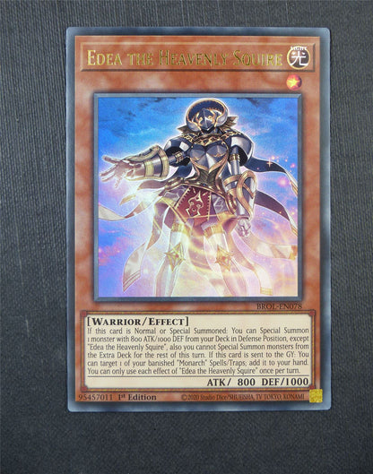 Edea the Heavenly Squire BROL Ultra Rare 1st Ed - Yugioh Card #5FX