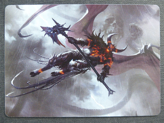 Burning-Rune Demon 20/81 Art - Mtg Magic Cards #3Y