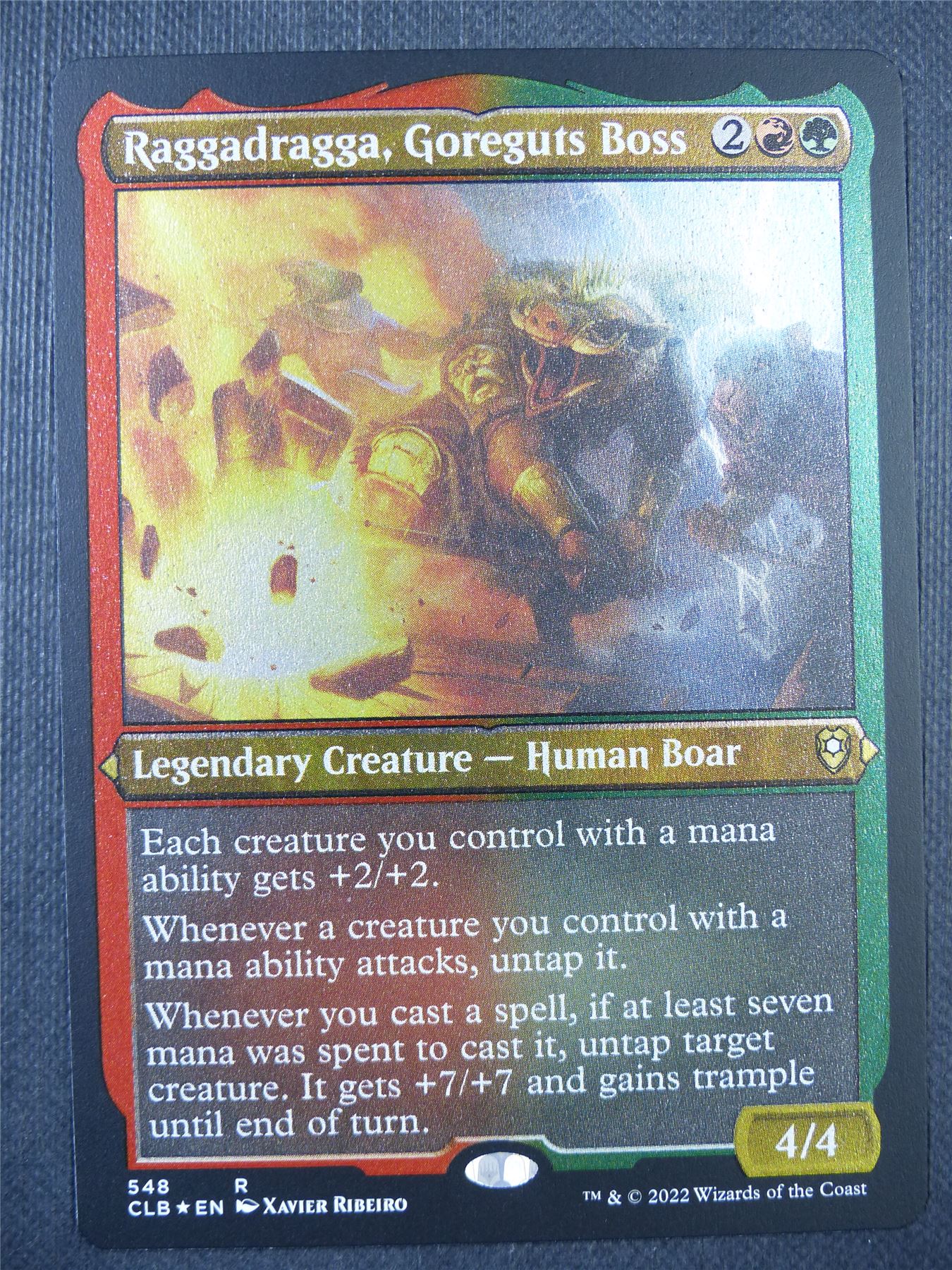 Raggadragga Goreguts Boss Etched Foil - Mtg Card #6OV