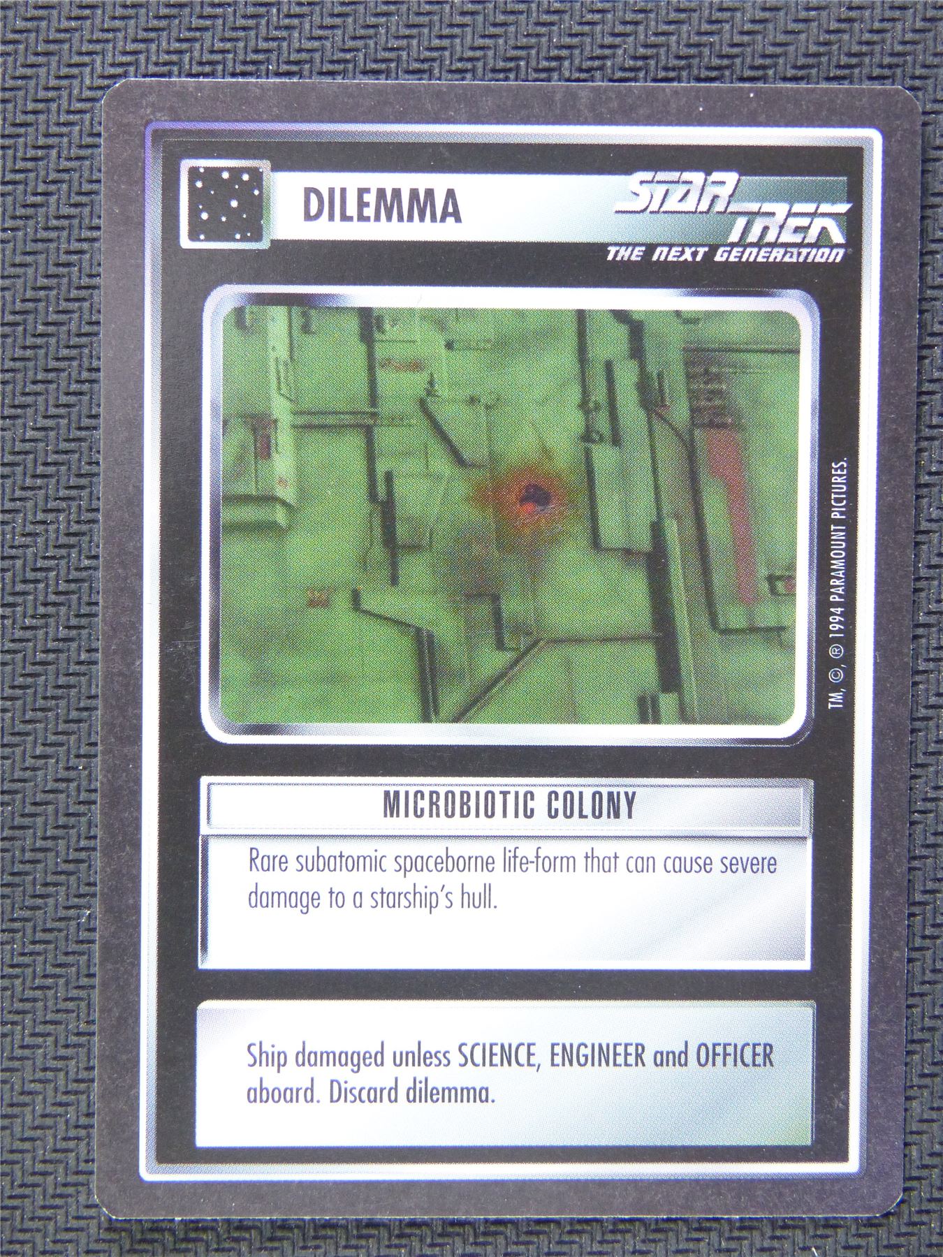 Dilemma Microbiotic Colony - Star Trek CCG Next Gen #58R