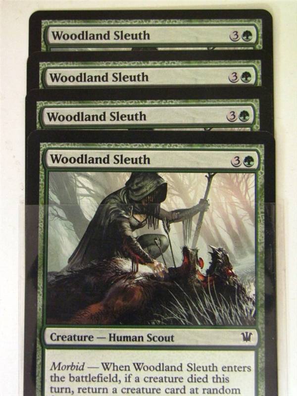 Mtg Magic the Gathering - 4x WOODLAND SLEUTH