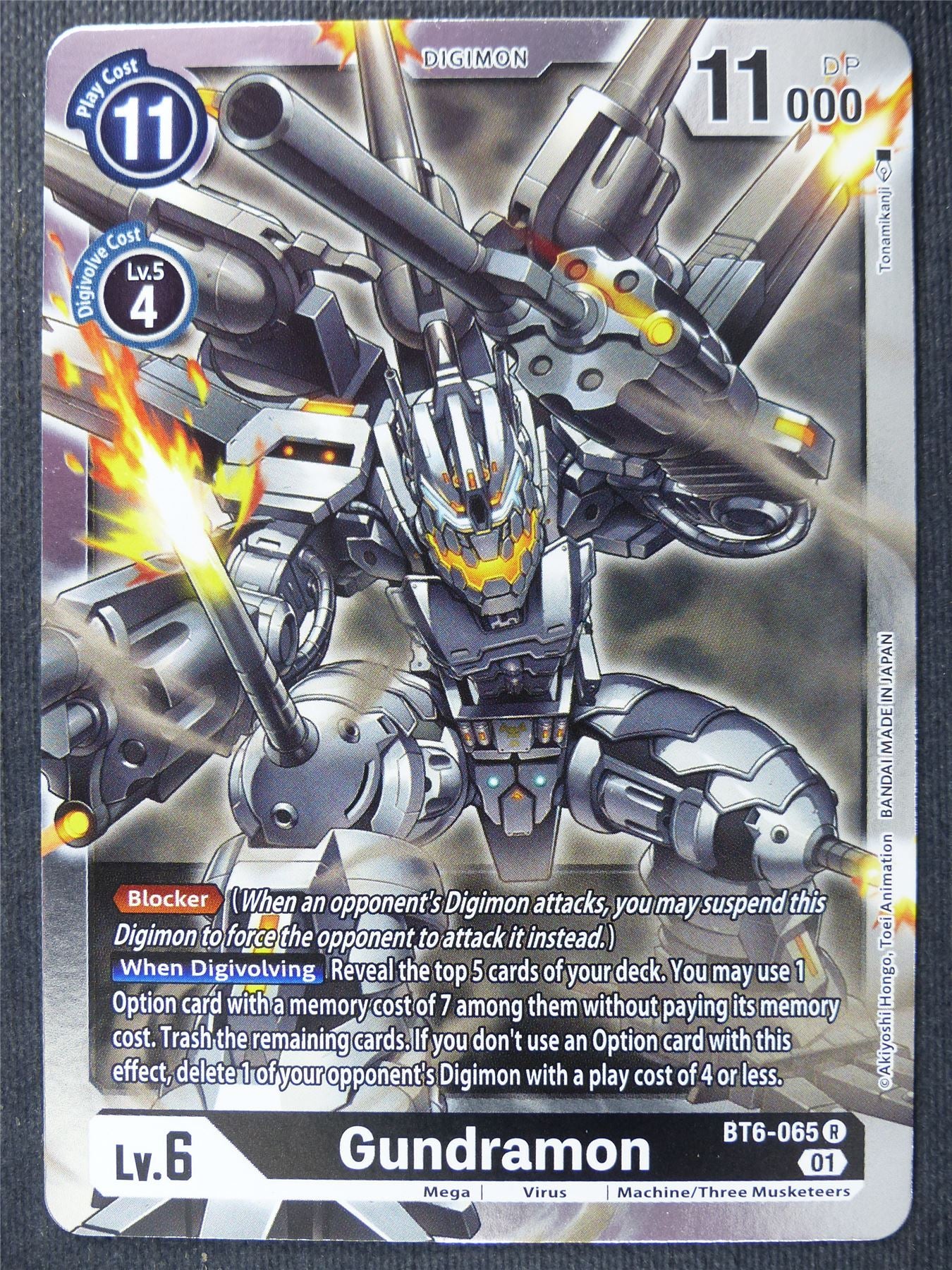 Gundramon BT6-065 R - Digimon Cards #1A7