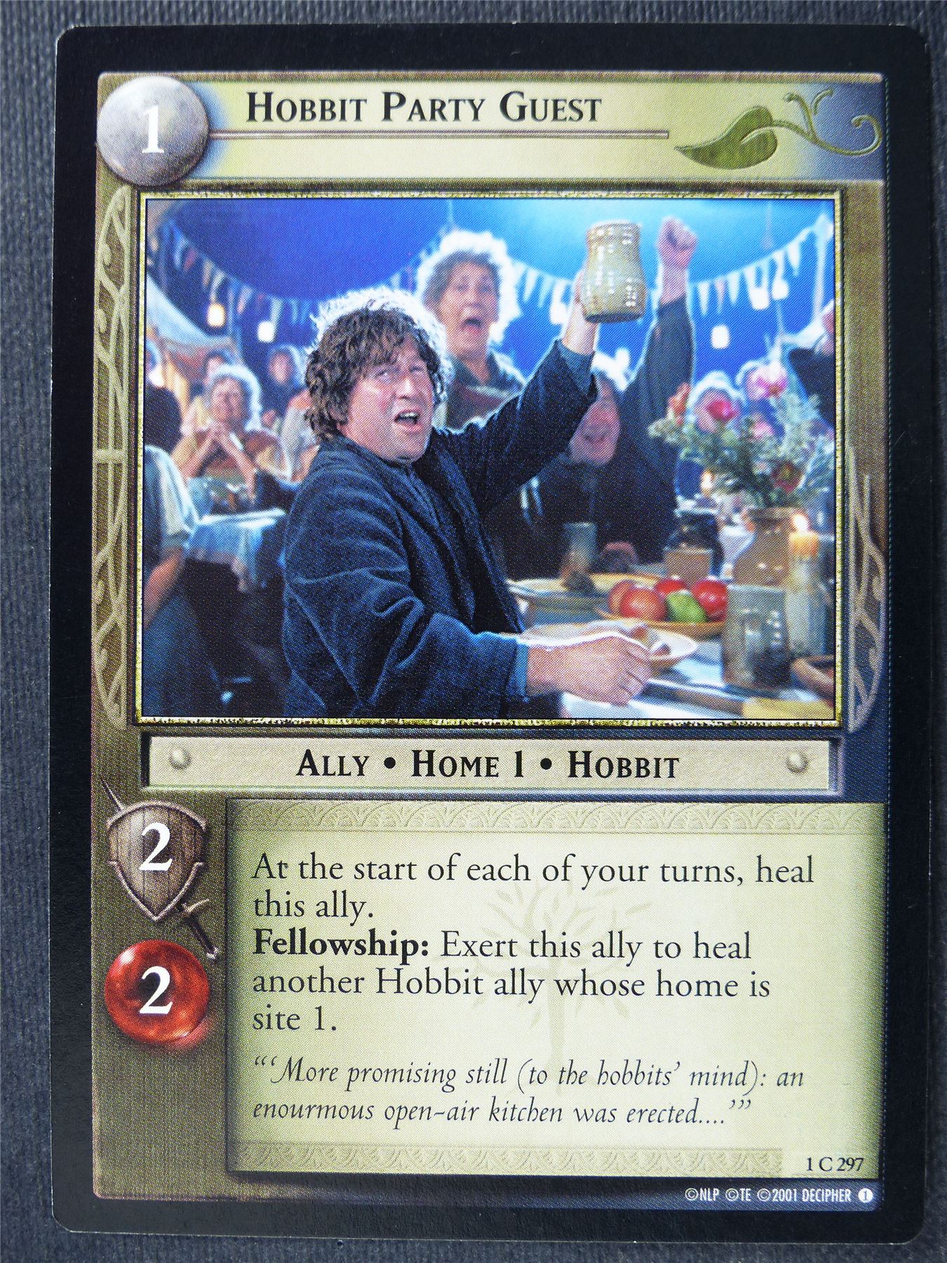 Hobbit Party Guest 1 C 297 - LotR Card #4C0