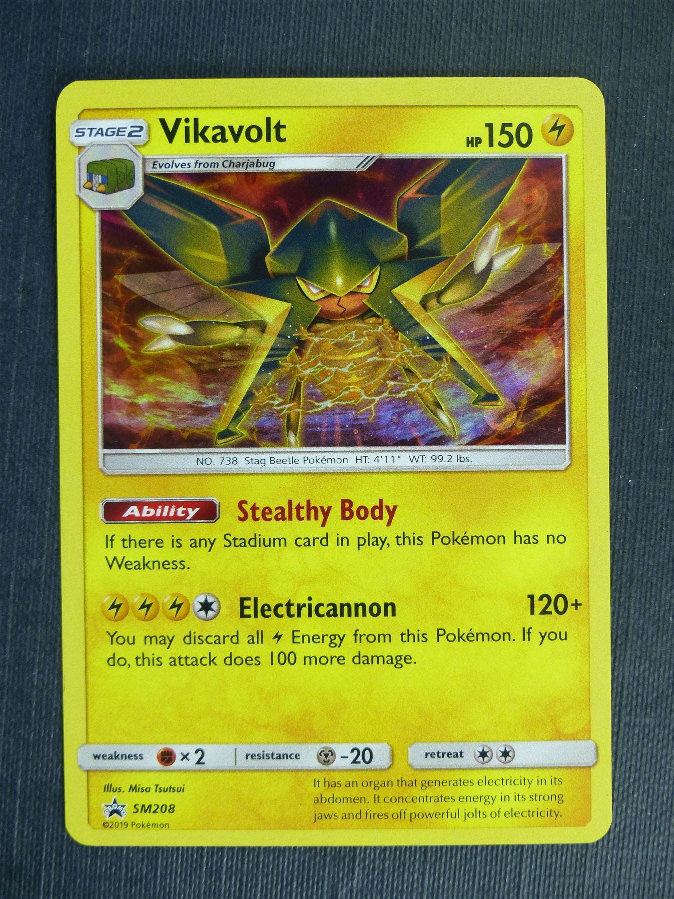 Vikavolt SM208 Promo Holo - Pokemon Cards #2FX