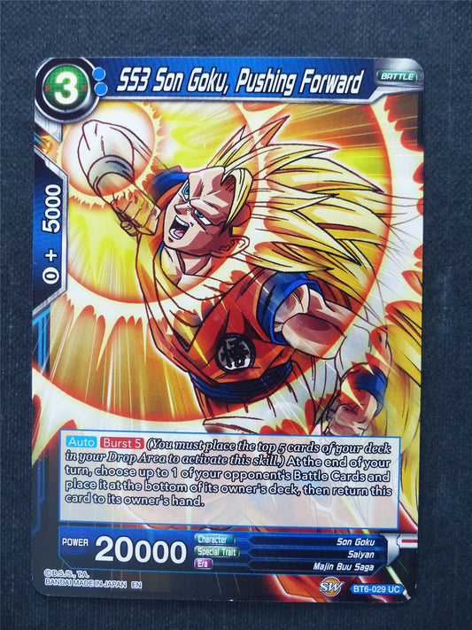 SS3 Son Goku Pushing Forward - Dragon Ball Super Cards #7O