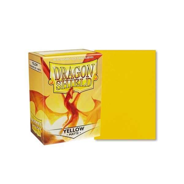 Yellow Matte Sleeves - 100 Pc - Standard - Dragon Shield #27