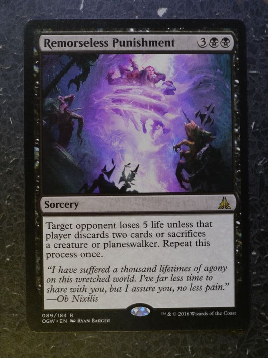 MTG Magic Cards: REMORSELESS PUNISHMENT # 6E50