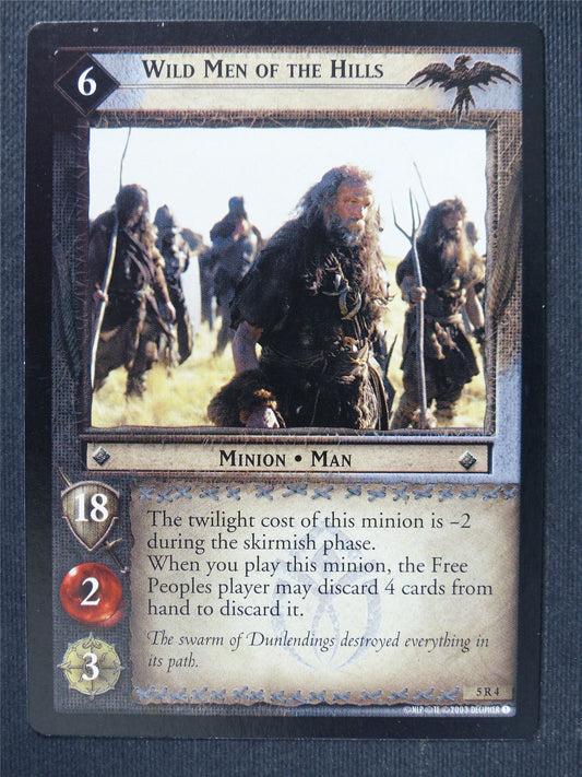 Wild Men of the Hills 5 R 4 - LotR Cards #3MK