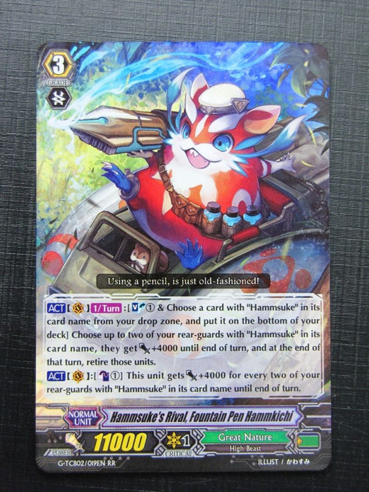 Vanguard Cards: HAMMSUKE'S RIVAL, FOUNTAIN PEN HAMMKICHI G-TCB02 RR # 18B58