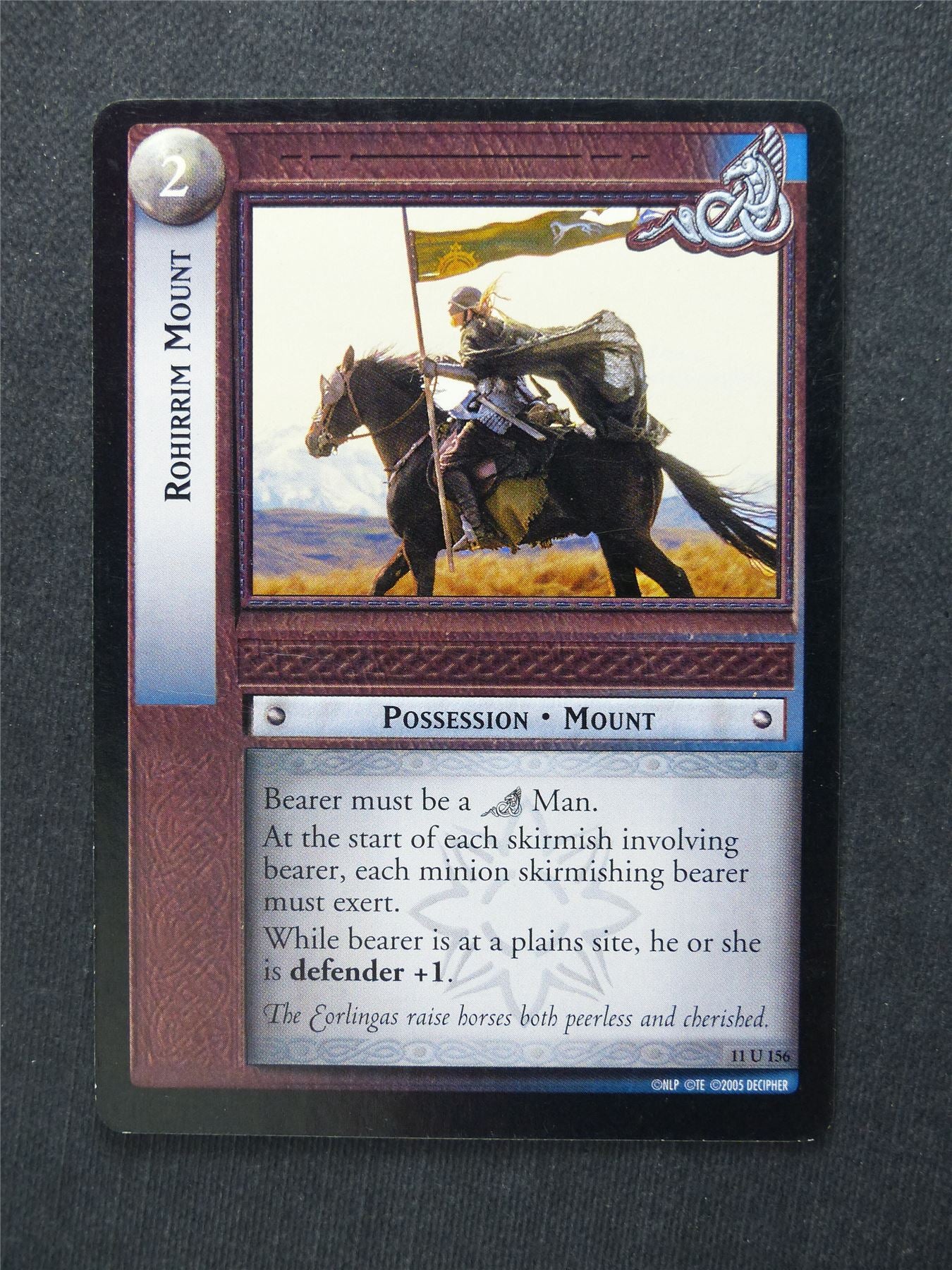 Rohirrim Mount 11 U 156 - LotR Cards #7