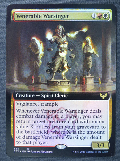Venerable Warsinger Extended Art Foil - Mtg Magic Cards #KB