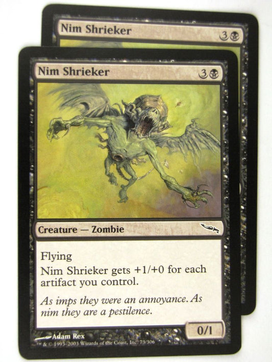 MTG Magic: the Gathering Cards: NIM SHRIEKER x2: MRD