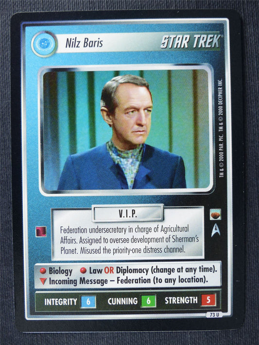 Nilz Baris - Star Trek Cards #14B