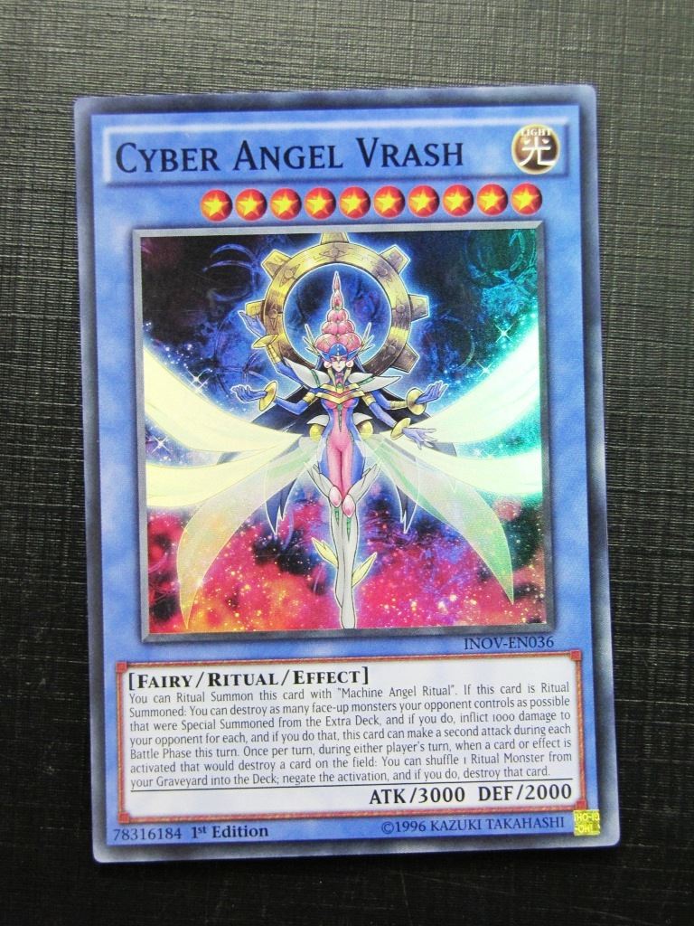 Yugioh Cards: CYBER ANGEL VRASH INOV SUPER RARE # 28I66