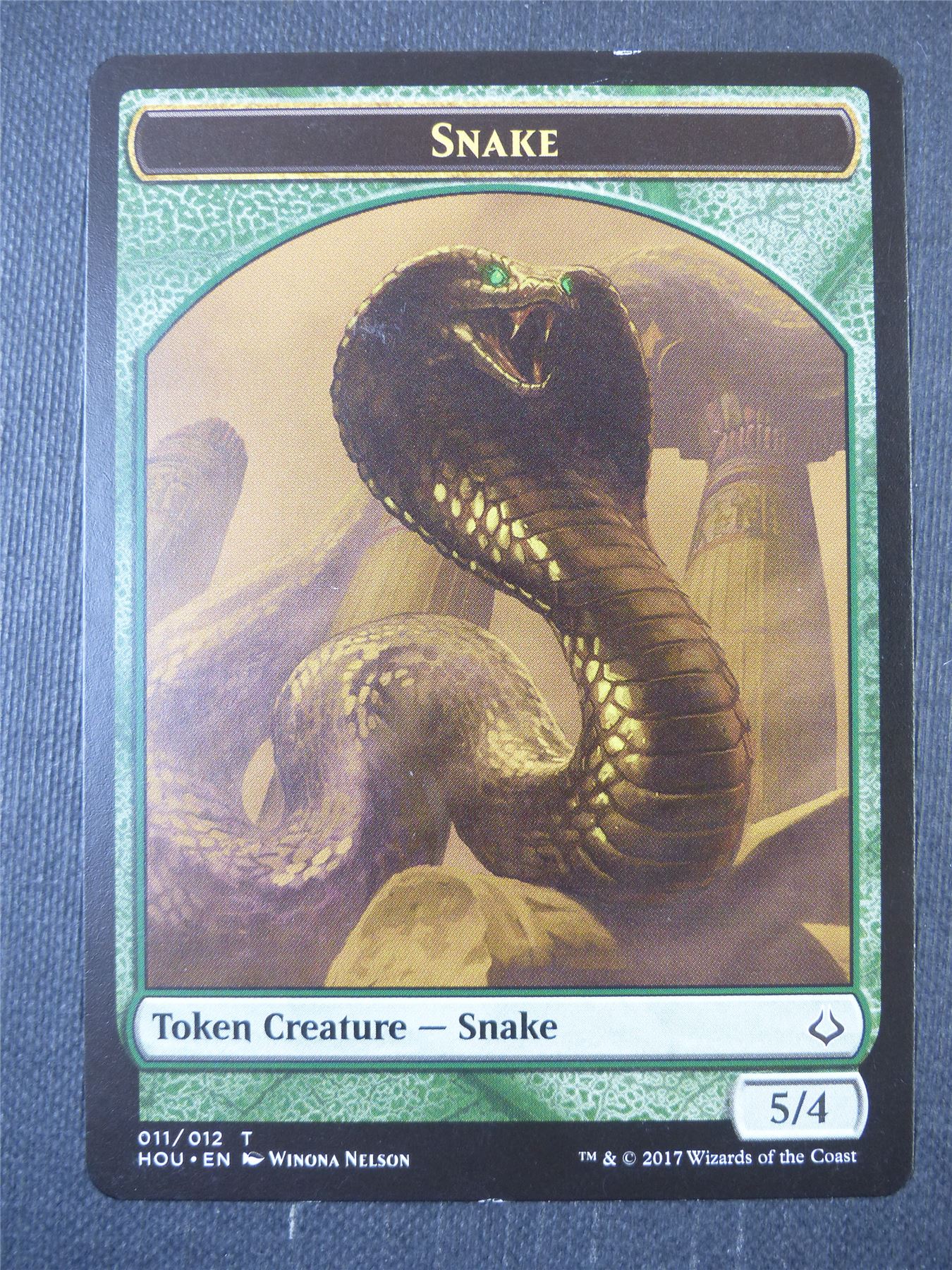 Snake Token - Mtg Card #123