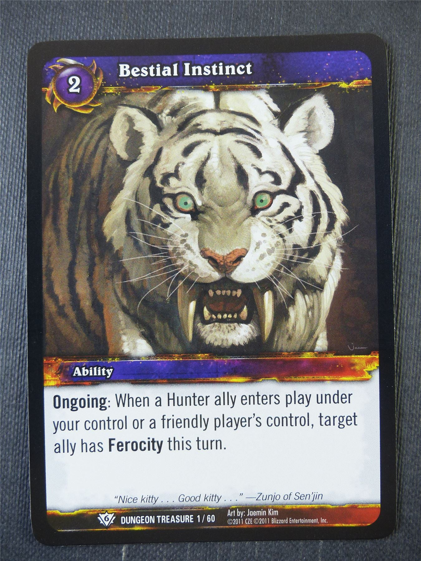 Bestial Instinct 1/60 Foil - WoW Card #1A7