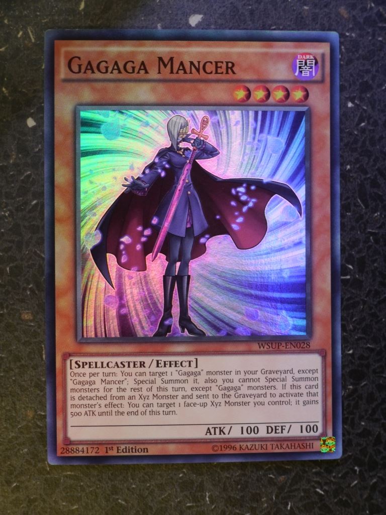 Yugioh Cards: GAGAGA MANCER WSUP SUPER RARE # 3B58