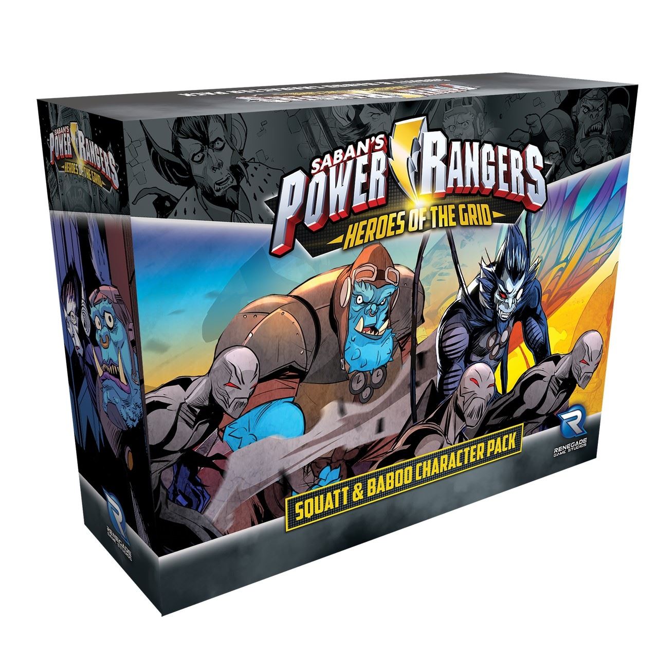 Squatt And Baboo Character Pack - Sabans Power Rangers - Heroes Of The Grid - Board Game #10G