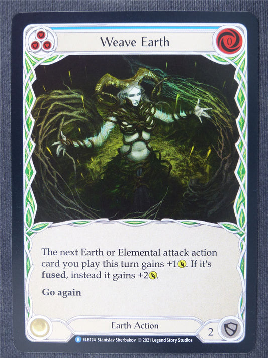 Weave Earth R Foil Blue - 1st Ed Tales of Aria - Flesh and Blood