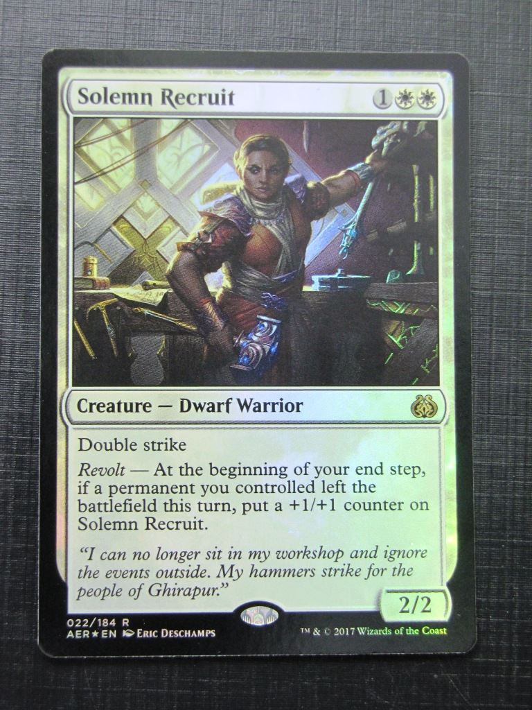 Solemn Recruit Foil - Mtg Card # 9G46