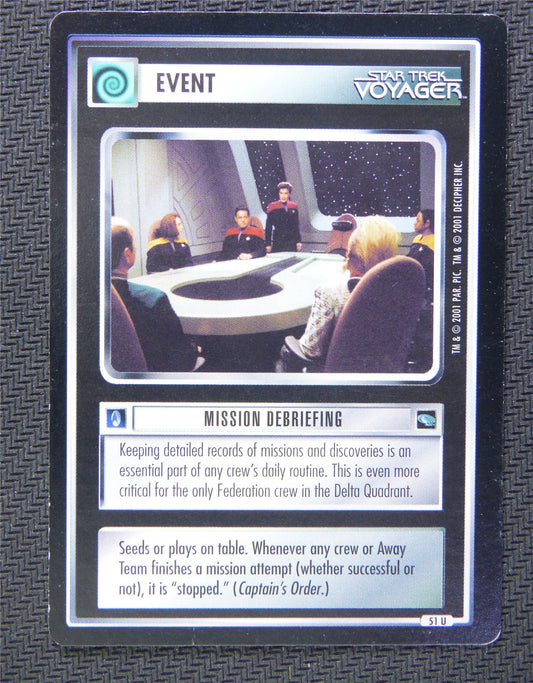 Event Mission Debriefing - Star Trek CCG Voyager #554