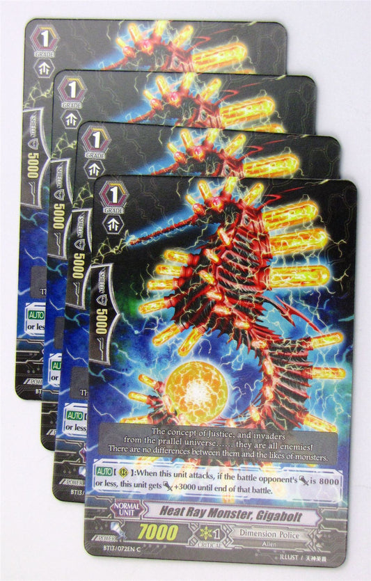 Cardfight!! Vanguard - Heat Ray Monster, Gigabolt x4 BT13/072EN C