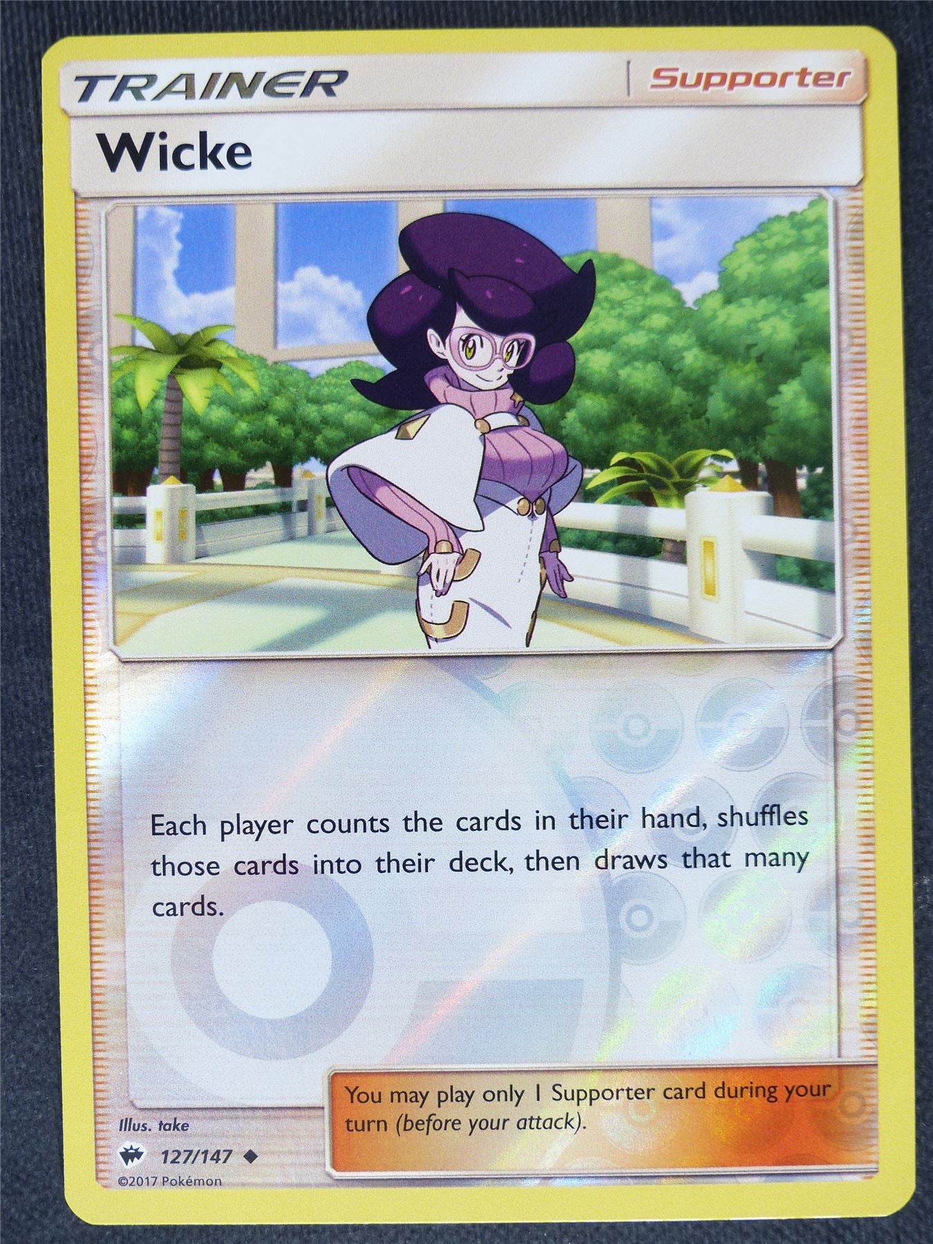 Wicke 127/147 Reverse Holo - Pokemon Cards #EJ