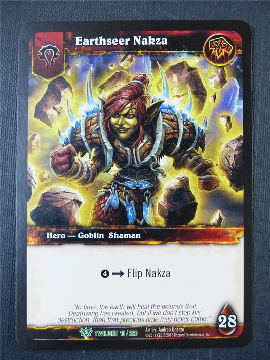 Earthseer Nakza 15/220 - WoW Card #15T