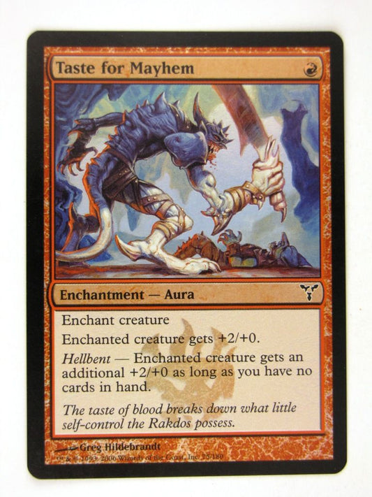 Mtg FOIL - TASTE FOR MAYHEM - played