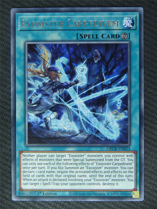 Exosister Carpedivem GRCR Rare - 1st ed - Yugioh Card #83X