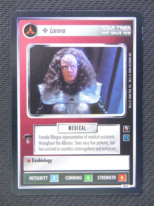 Loreva Black Border - Star Trek CCG Deep Space Nine #50E