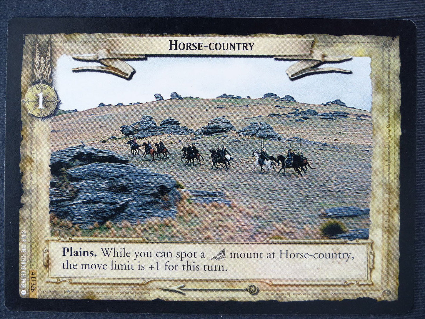 Horse-Country 4 U 326 - played - LotR Cards #GW