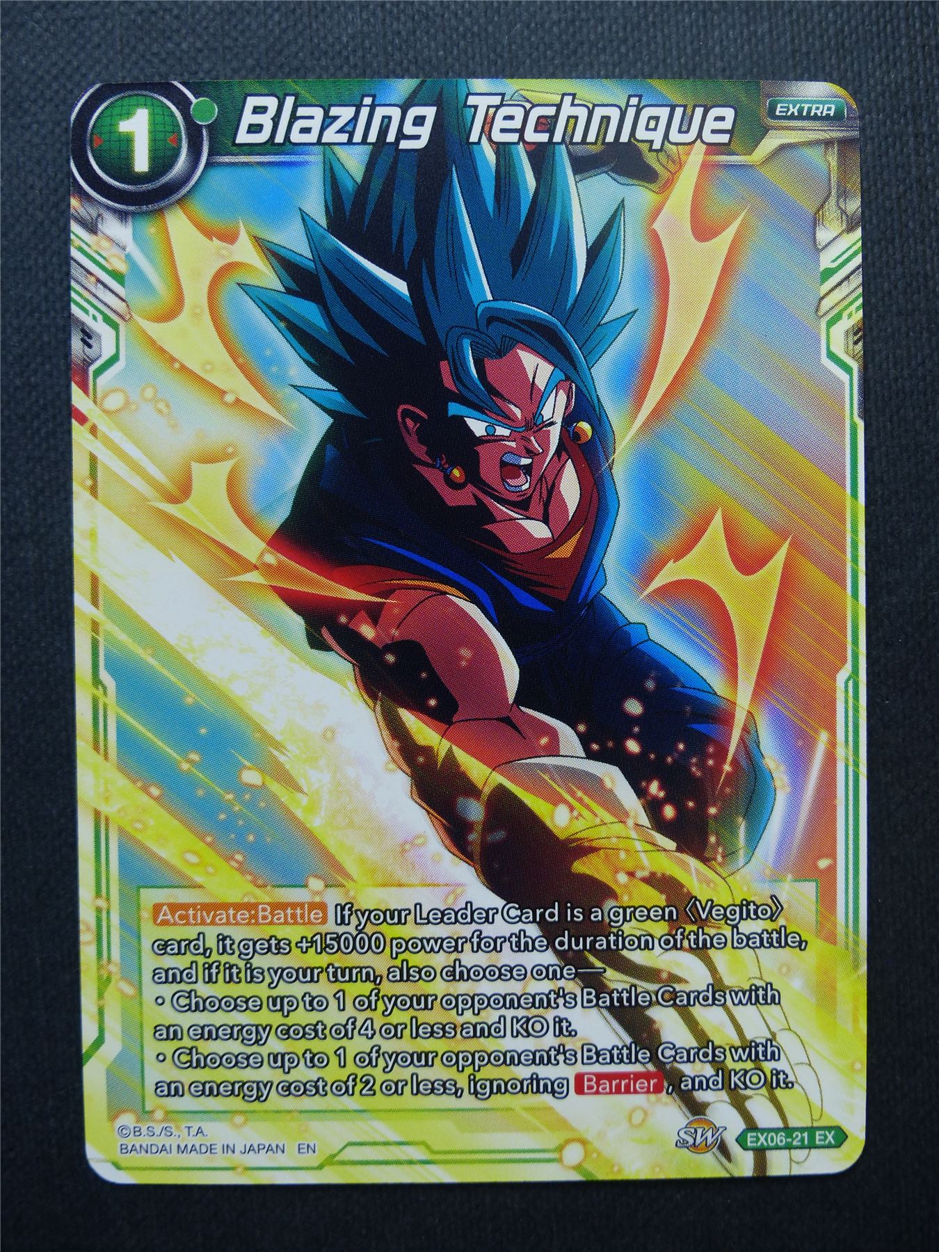 Blazing Technique EX - Dragon Ball Super Cards #1IZ
