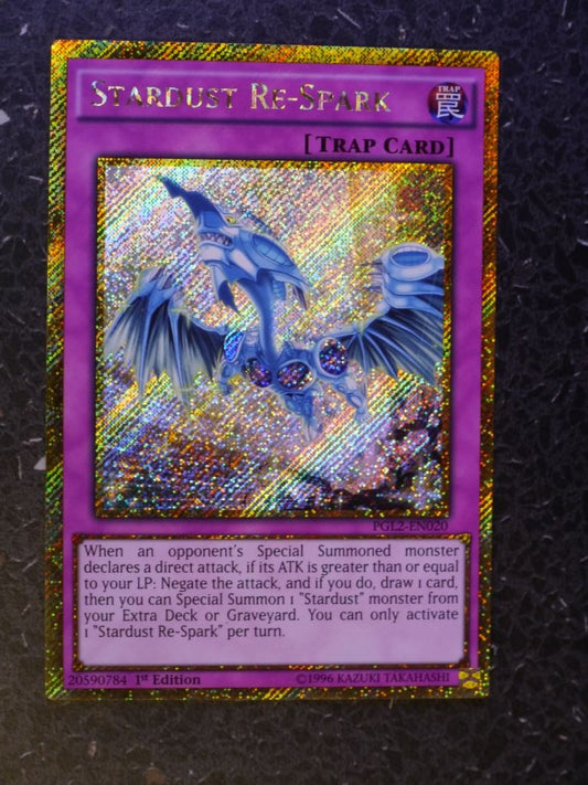 Yugioh Cards: STARDUST RE-SPARK PGL2 GOLD RARE # 3F79